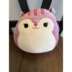 NEW Squishmallows Allina The Squirrel 8” Pink Purple Stuffed Animal Toy Fluffy